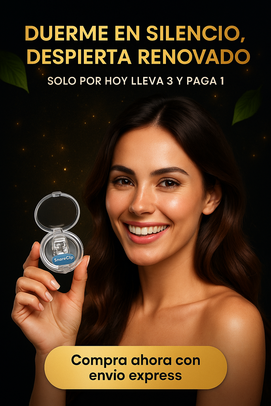 Clip Nasal Antirronquidos SnoreClip™ SOLO POR HOY LLEVA 3 Y PAGA 1🎁