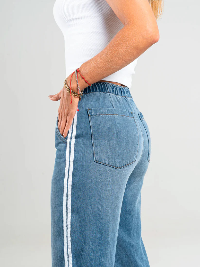 Pantalones sueltos de tiro alto - MODA Y ESTILO