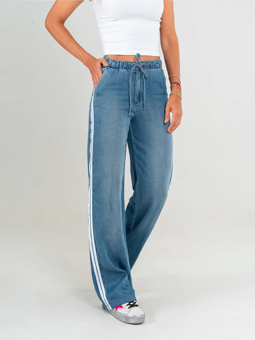 Pantalones sueltos de tiro alto - MODA Y ESTILO