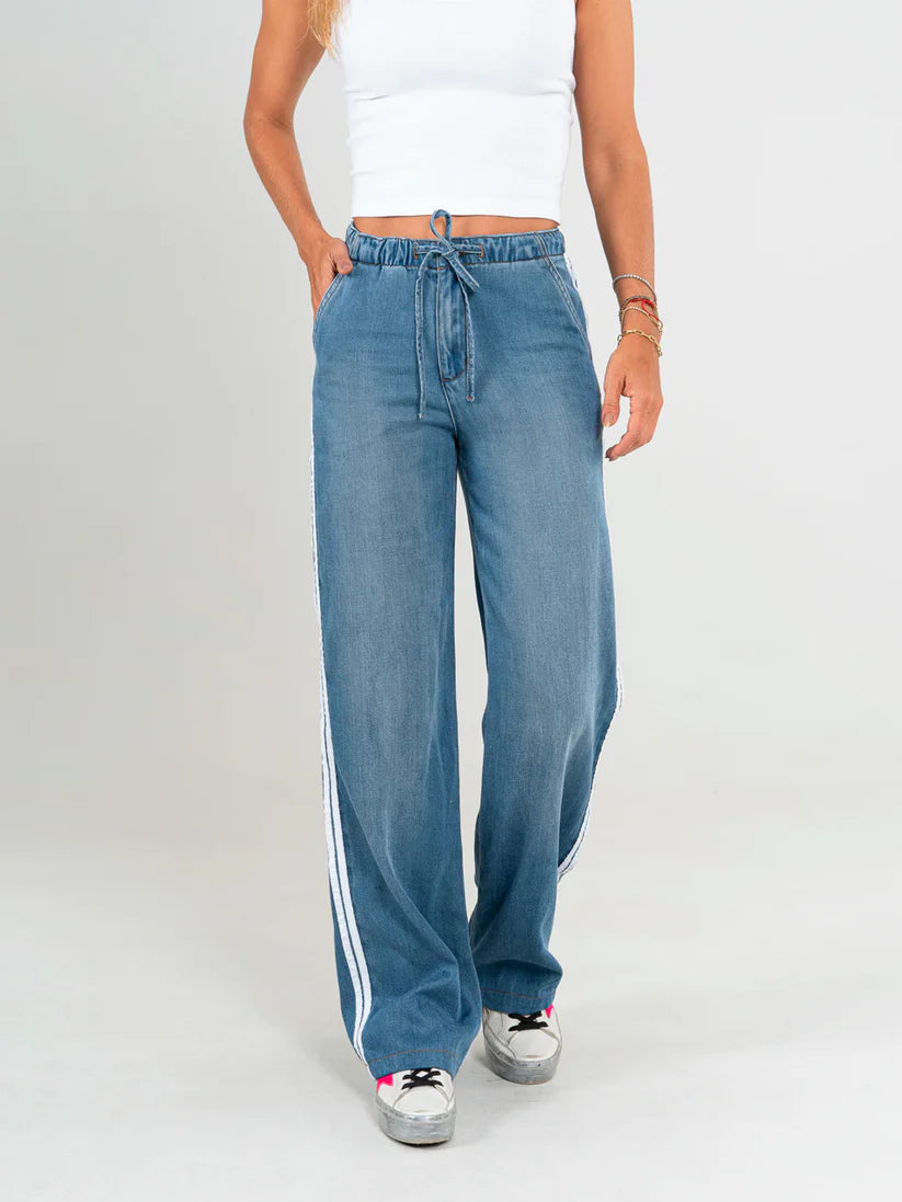 Pantalones sueltos de tiro alto - MODA Y ESTILO