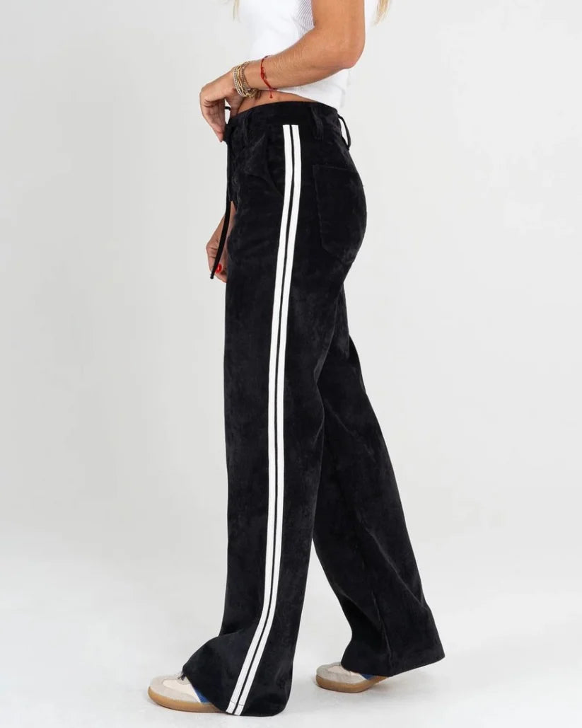 Pantalones sueltos de tiro alto - MODA Y ESTILO