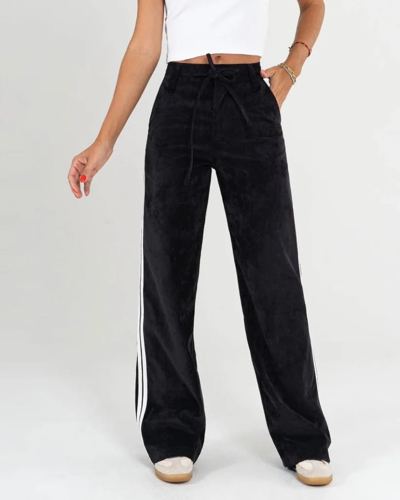 Pantalones sueltos de tiro alto - MODA Y ESTILO
