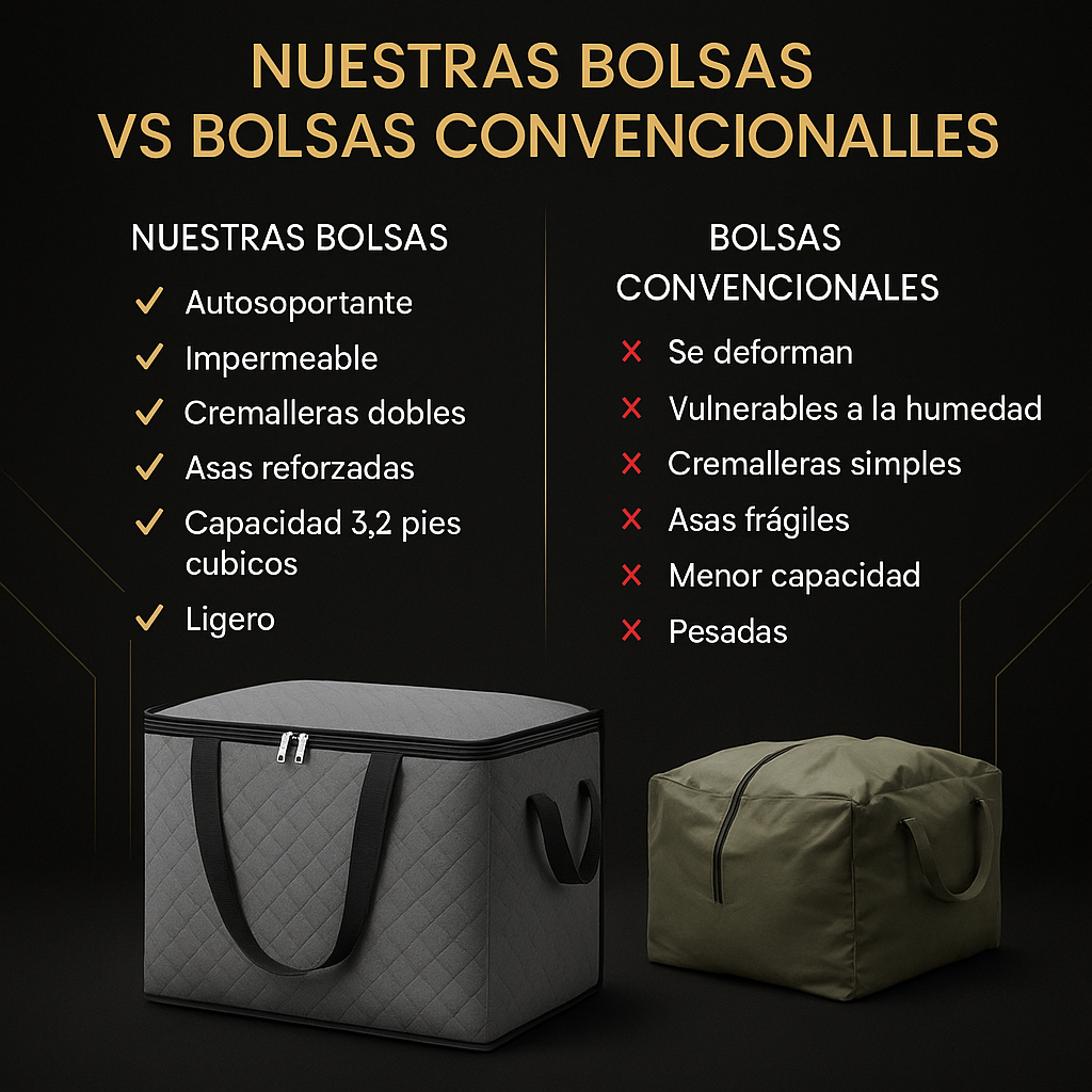 4 piezas Armario de almacenamiento portátil  para ropa, mantas y edredones, impermeable.