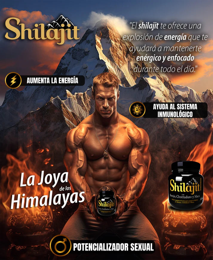 100% Certificado Shilajit Resina Para Energia Y Vitalidad 100GR