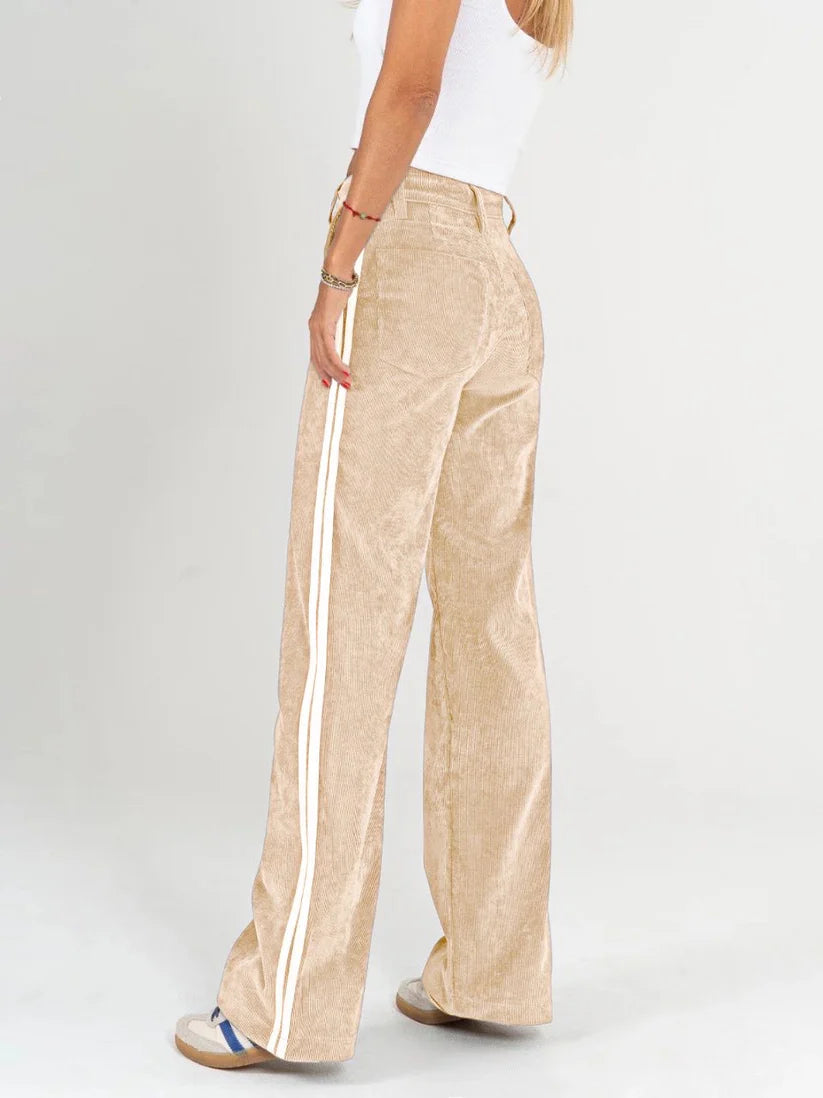 Pantalones sueltos de tiro alto - MODA Y ESTILO