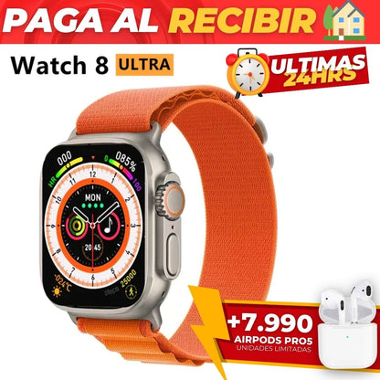 Smartwatch ULTRA 8 Versión 2024 🎁+7.990 AGREGA AlRPODSPRO5