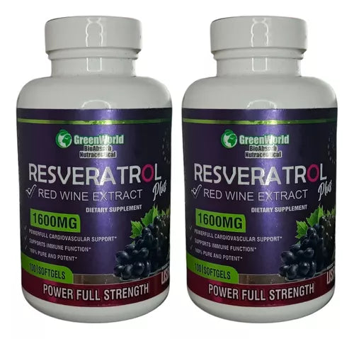 Resveratrol en capsulas Green world 1600 mg