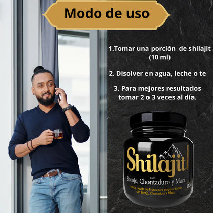 100% Certificado Shilajit Resina Para Energia Y Vitalidad 100GR