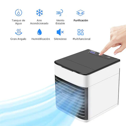 PEQUEÑO PERO POTENTE: MINI AIRE ACONDICIONADO PORTÁTIL ❄️❄️
